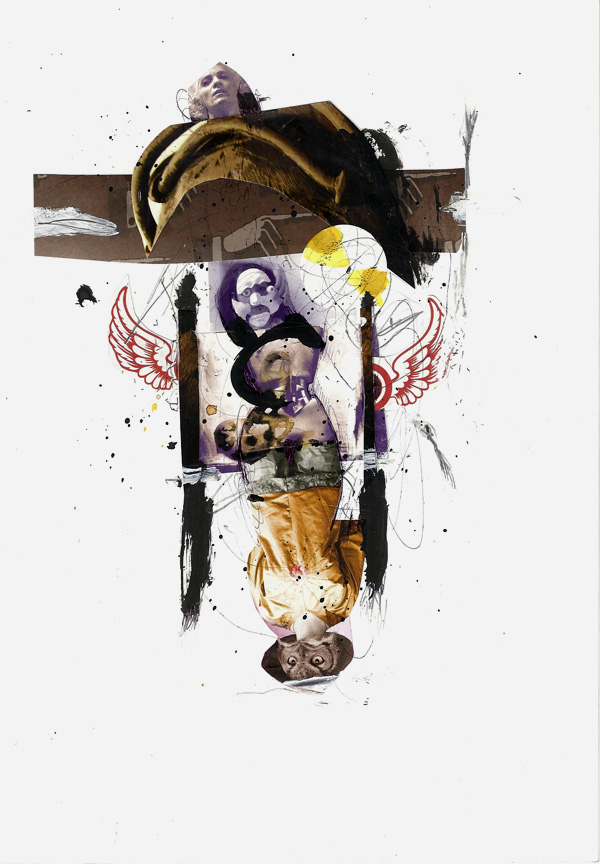 csaba pal collage_12, A/4, mixed