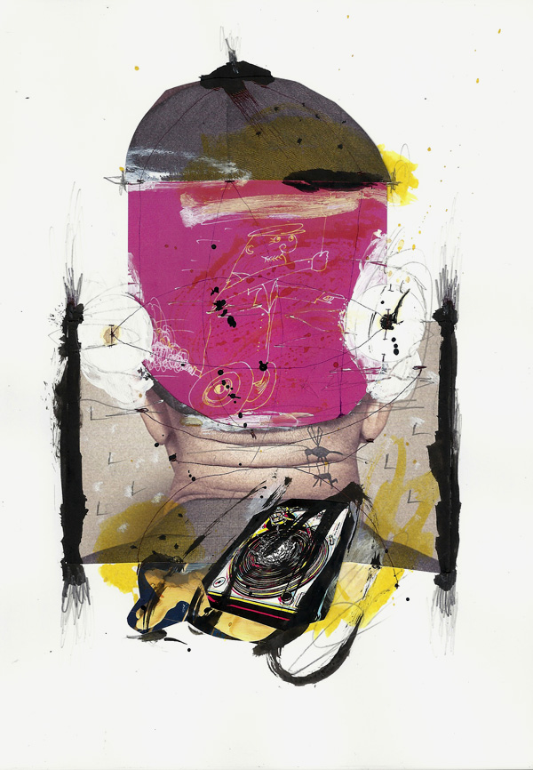 csaba pal collage_04, A/4, mixed