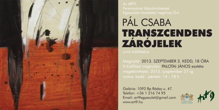 Pál Csaba /Meghívó/