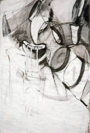 Pál Csaba /Fluidum/ 160x120cm/vegyes technika, papír