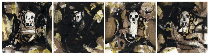 Csaba Pál,15x15cm, mixed on paper