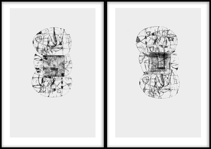 Csaba Pál, Slient, 70x50cm dry pont