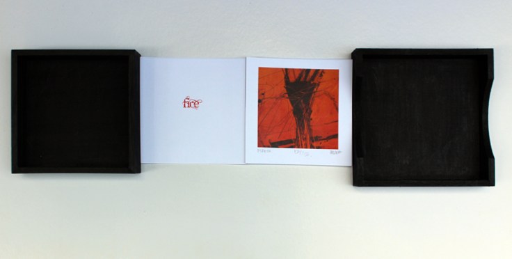 Csaba Pál, Private travel, Artist book, /Air, Earth, Fire, Water/ 52 pieces, 20c20x50cm