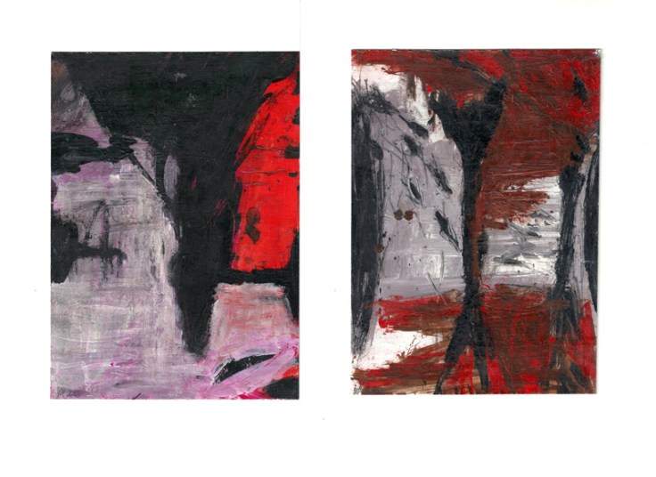 Csaba Pál, Inside story, A/4, painting on paper Csaba Pál, Inside story, A/4, painting on paper