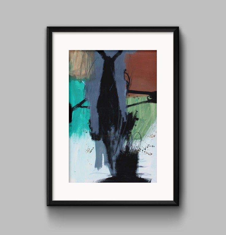 Csaba Pál, Gesture_ 70x50 cm, mixed on paper