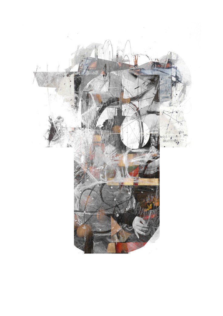 Csaba Pál, Scraps of memory, digital print, A/4