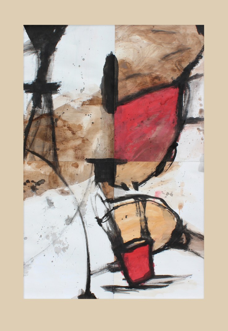 Pál Csaba, Egész rész 03,05, vegyes papír, 70x50 cm, 2018