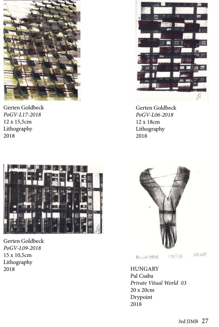 Csaba Pál, Private  Virtual World 03, 20x20 cm, Drypoint, 2018