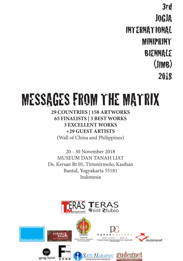 Csaba Pál, 3rd, Jogja International Miniprint Biennale (JIMB) 2018