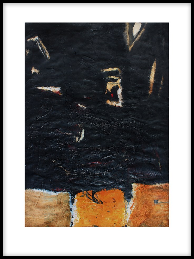 Csaba Pál, Slow 02, 100x70 cm mixed on paper