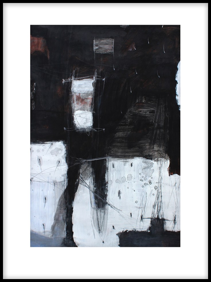 Pál Csaba, Soundless 05, 55x38 cm, vegyes, papír