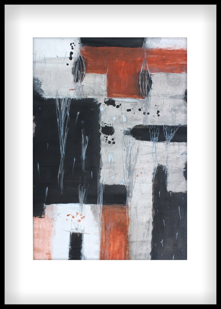 Pál Csaba, u.m.02, 55x38 cm, vegyes, papír