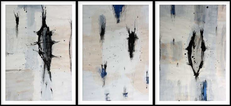 Pál Csaba U.M. 01, vegyes, papír, 60x40 cm /db