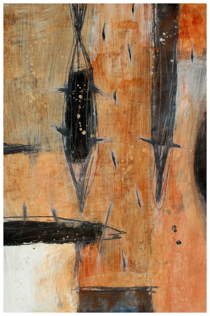 Pál Csaba, Lépés 03, 70x50 cm, vegyes papír, 2019