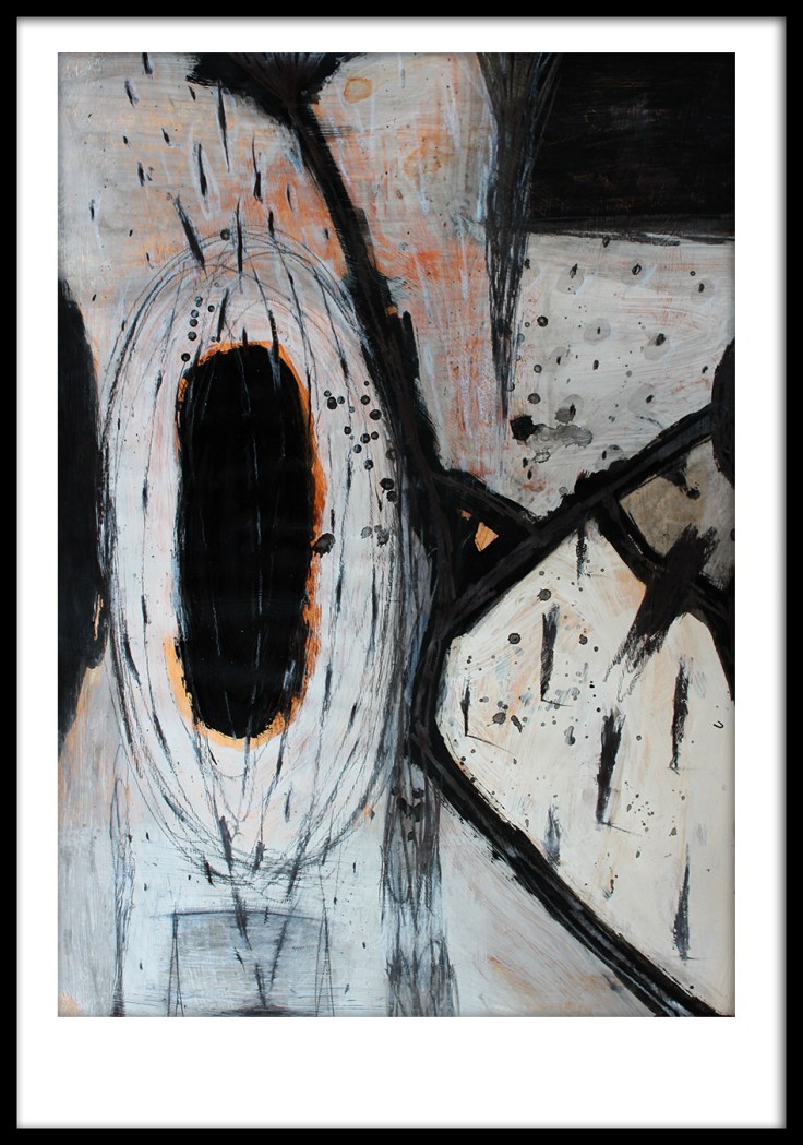 Pál Csaba, U.M.01, 70x50 cm, vegyes papír