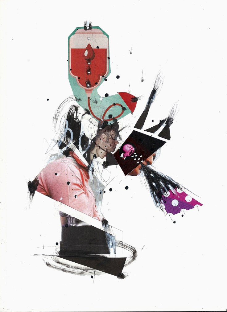 Prosthesis_02 Size: A/4 mixed, collage 2019