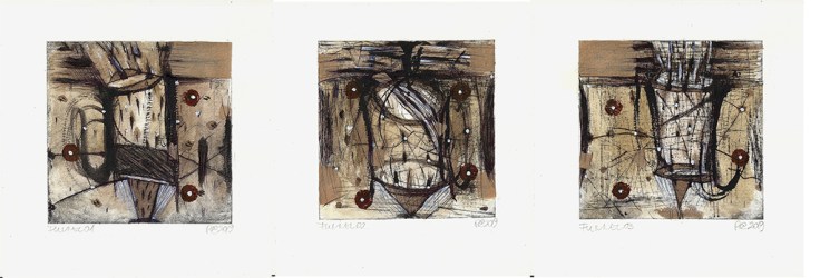 Csaba Pál, Funmel 010203, 10x10 cm, mixed, 2019