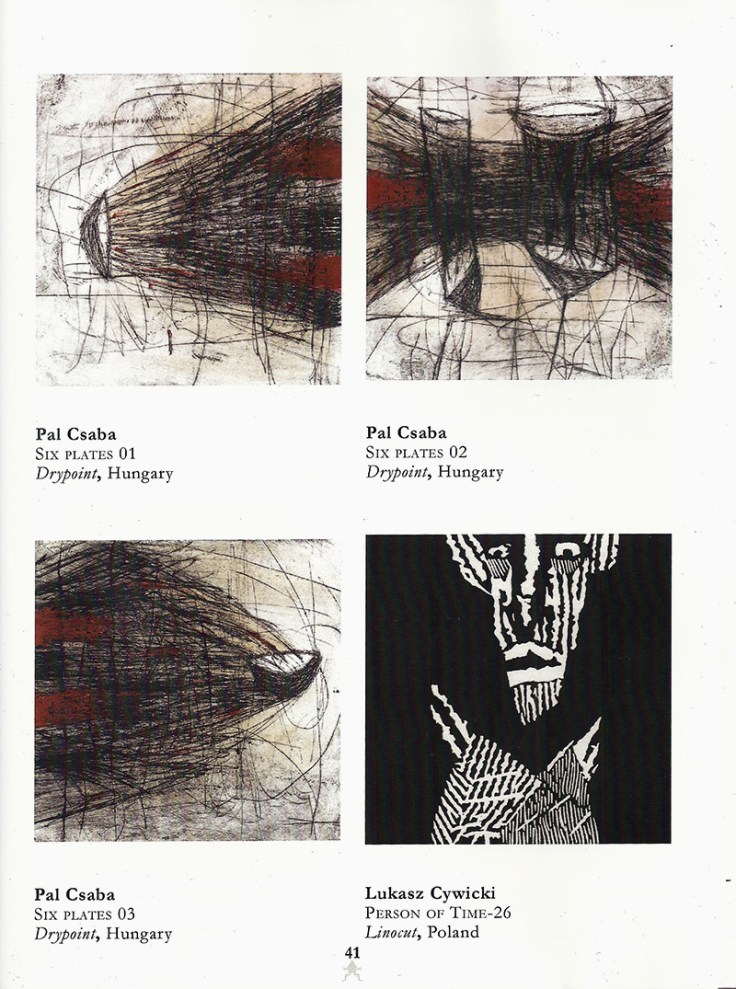 Csaba Pál, BIMPE X International Miniature Print Exhibition, Canada, catalog