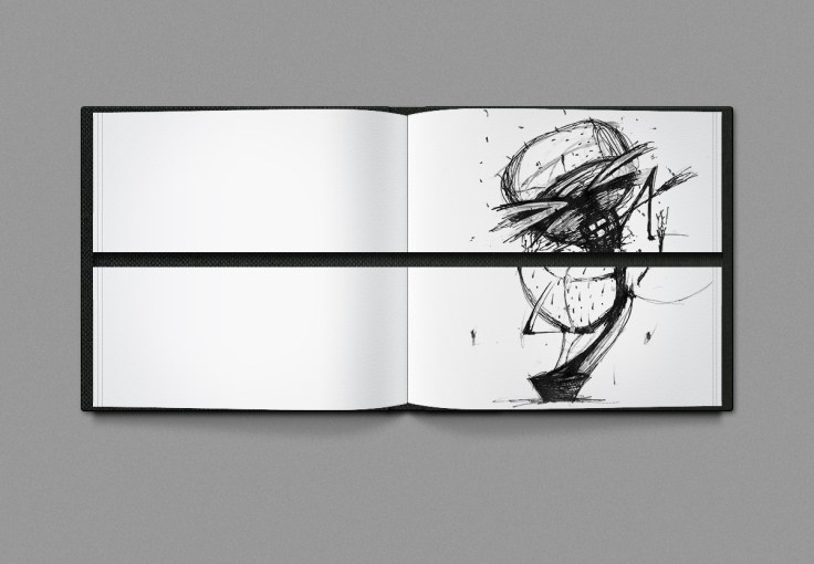 Pál Csaba, Temetés, Hamvasztás, (részlet) művészkönyv, 17 x 17 x 2 cm, (80 oldal) 2020